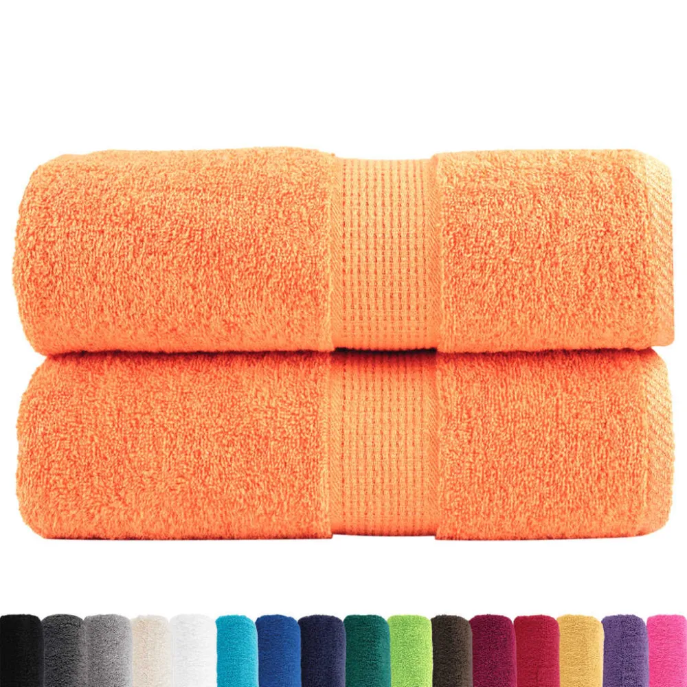 Super Absorvente e Macio Toalhas de mãos valorizado SOLUND 2 pcs 30x30 cm 600 g/m2 laranja