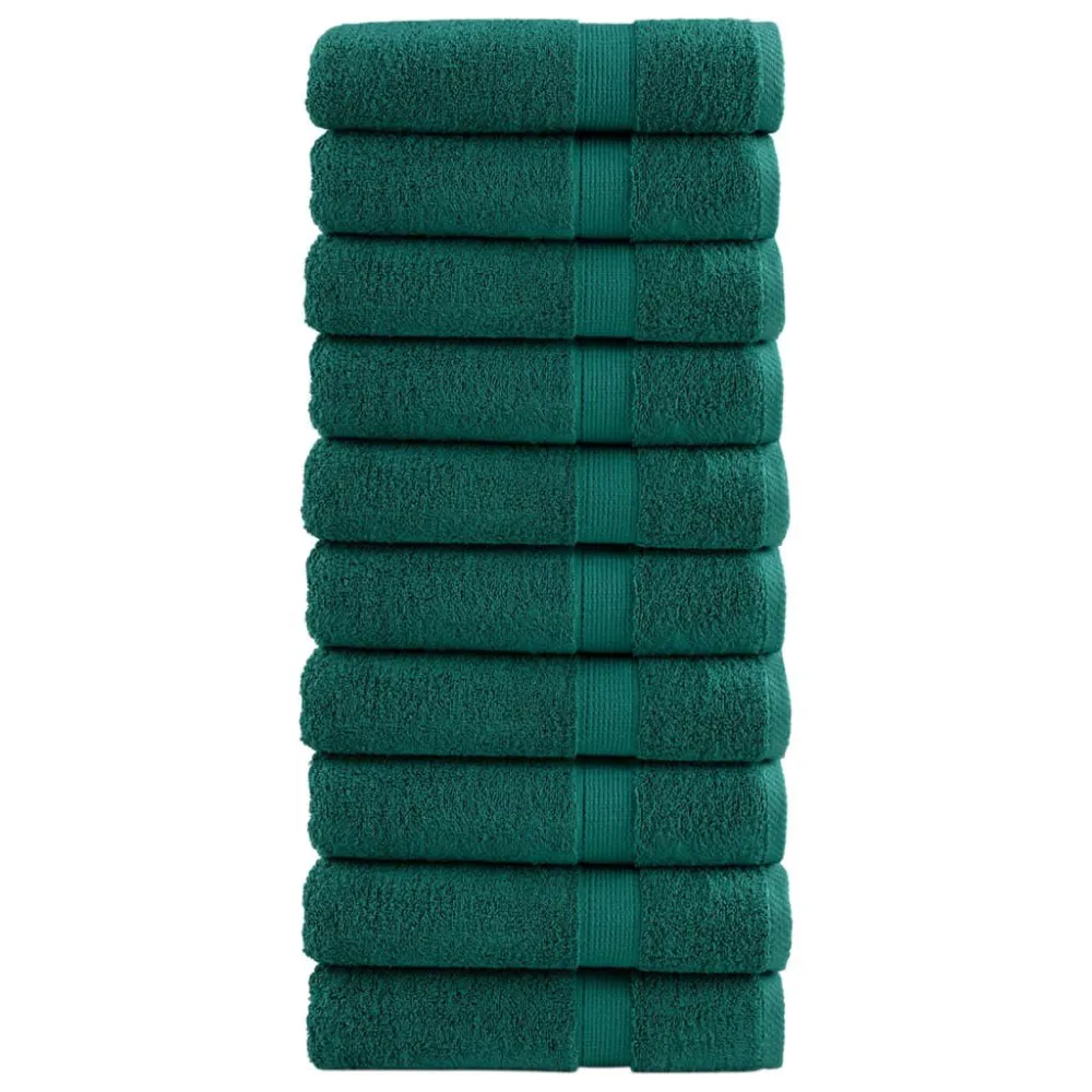 Toalha com Capuz Toalhas de banho seleto SOLUND 10pcs 100x150 cm 600 gsm verde