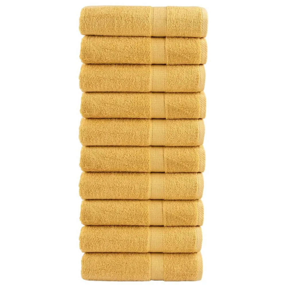 Toalha de Praia Toalhas de banho diferenciado SOLUND 10pcs 100x150cm 600gsm dourado