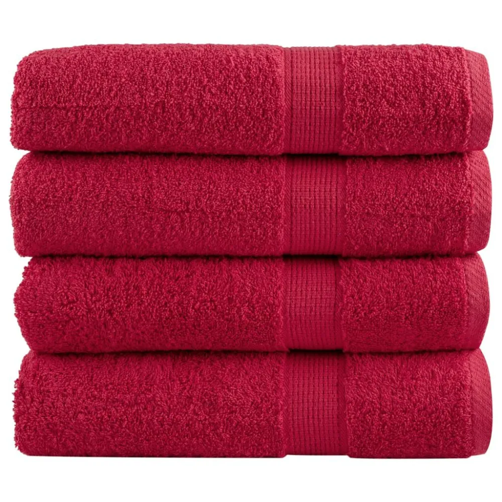 Toalhas de banho superior SOLUND 4 pcs 100x150 cm 600 gsm verde