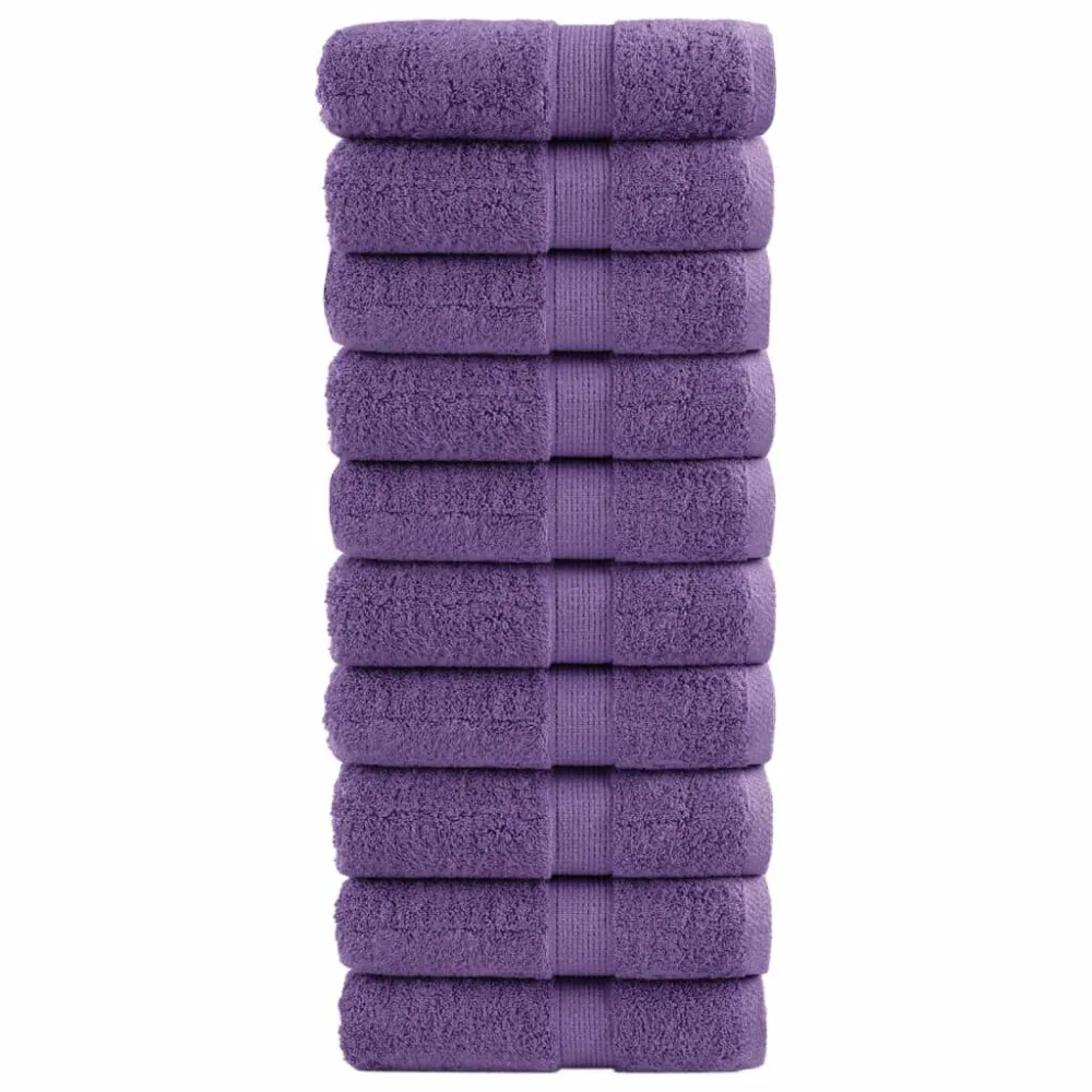 Toalhas de bidé superior SOLUND 10 pcs 30x50 cm 600 gsm roxo Lavável 60°C