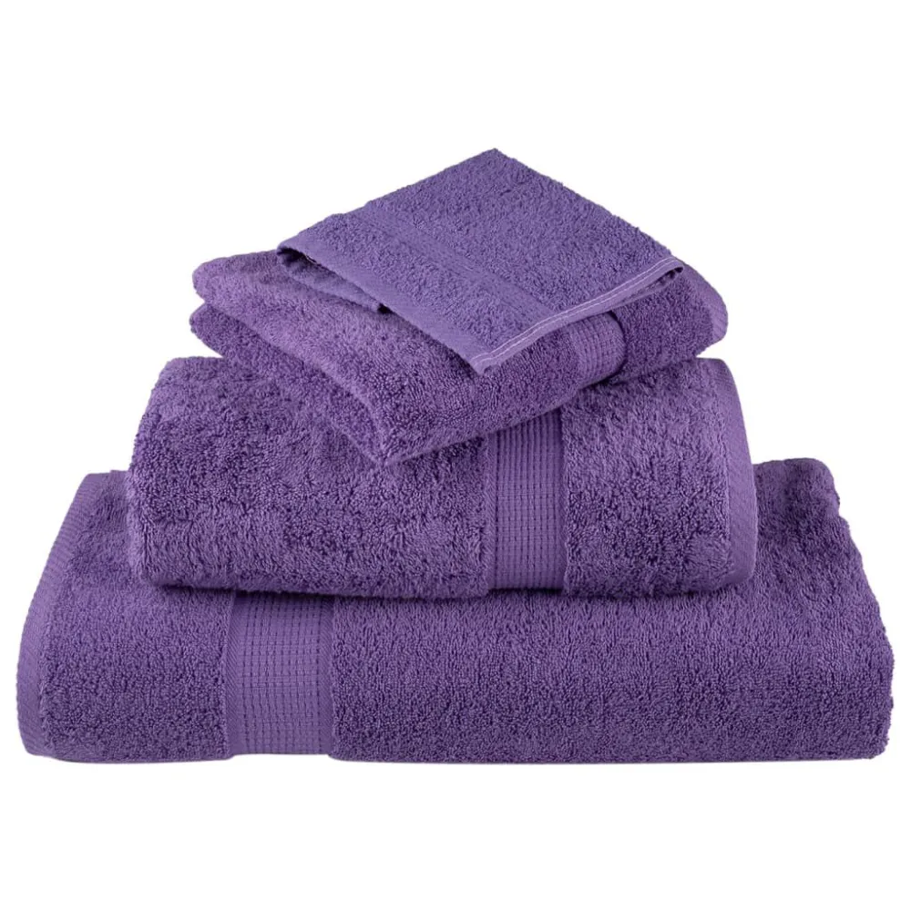Toalhas de bidé superior SOLUND 10 pcs 30x50 cm 600 gsm roxo Lavável 60°C