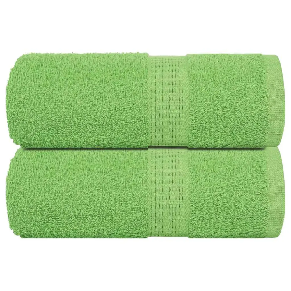 Toalhas mãos 2 pcs 30x30 cm 360 g/m2 100% algodão verde maç - Toalha de Banho de Alta Qualidade