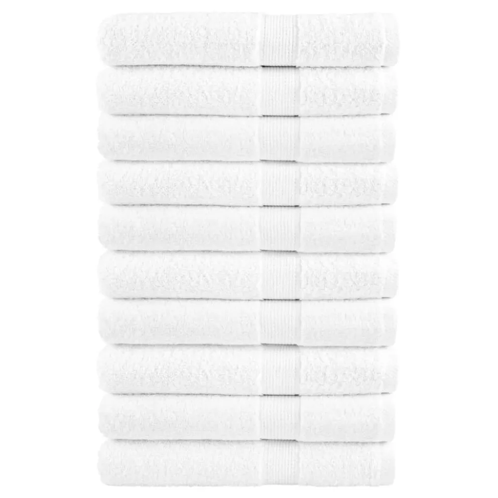 Toalhas premium SOLUND 10 pcs 100x200 cm 600 gsm branco