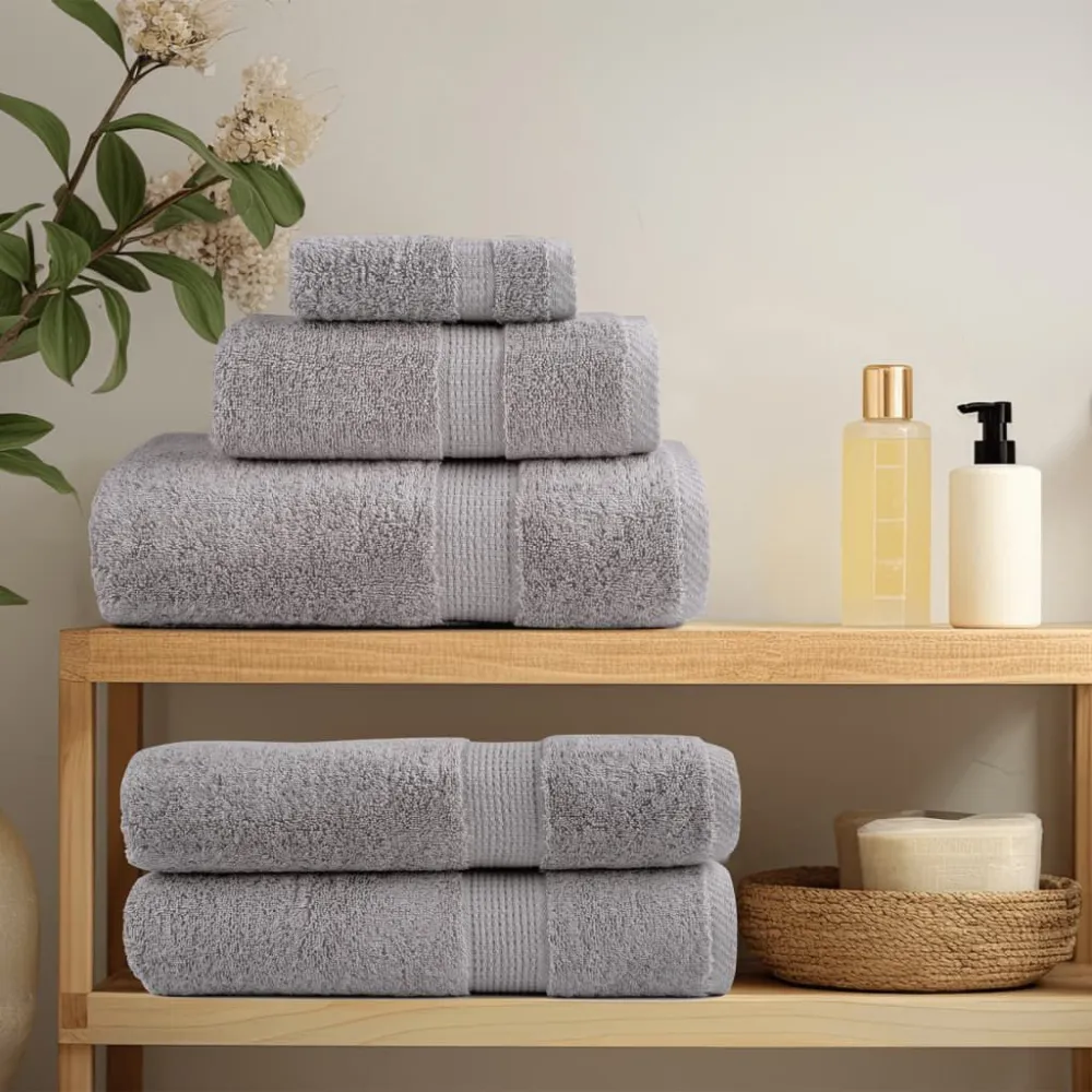 Toalhas prime SOLUND 4 pcs 100x200 cm 600 gsm cinzento
