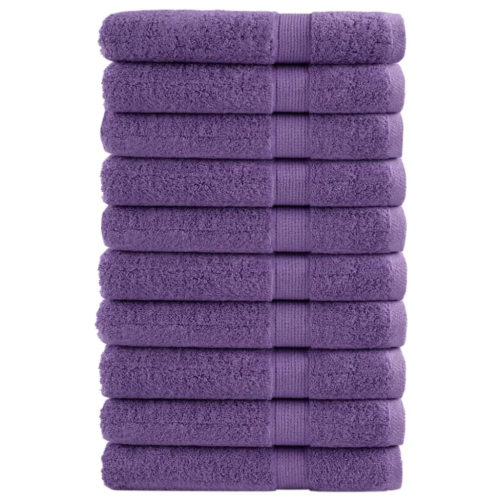 Toalhas privilegiado SOLUND 10 pcs 100x200 cm 600 gsm roxo