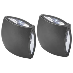 Cabos de Acionamento Set 2 Outdoor LED Wall Lights Carvão RAMAPO