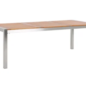 Eucalyptus Garden Dining Table 220 x 100 cm Light Wood GROSSETO