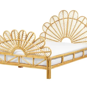 Rattan Peacock EU Dobrado Bed Light Wood FLORENTINE