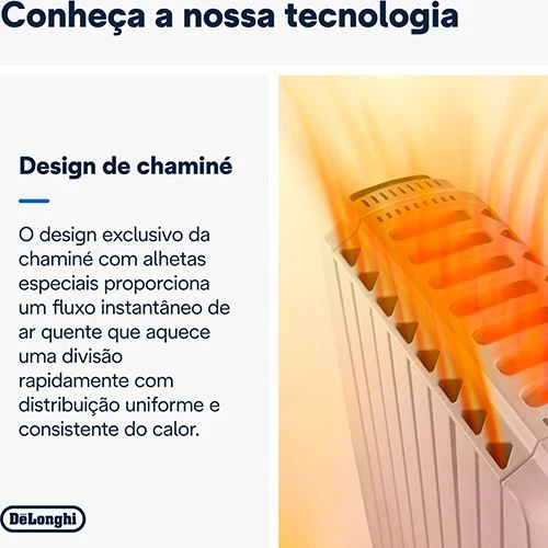 Aquecedor Óleo DeLonghi Dragon4 TRD40820 - Branco - 2000W Fácil Instalação