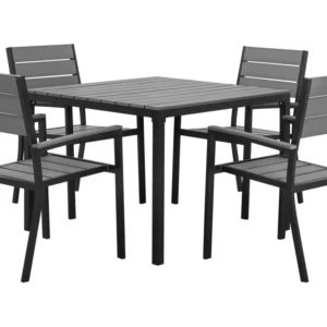 Kit de Manutenção 4 Seater Garden Dining Set Grey PRATO