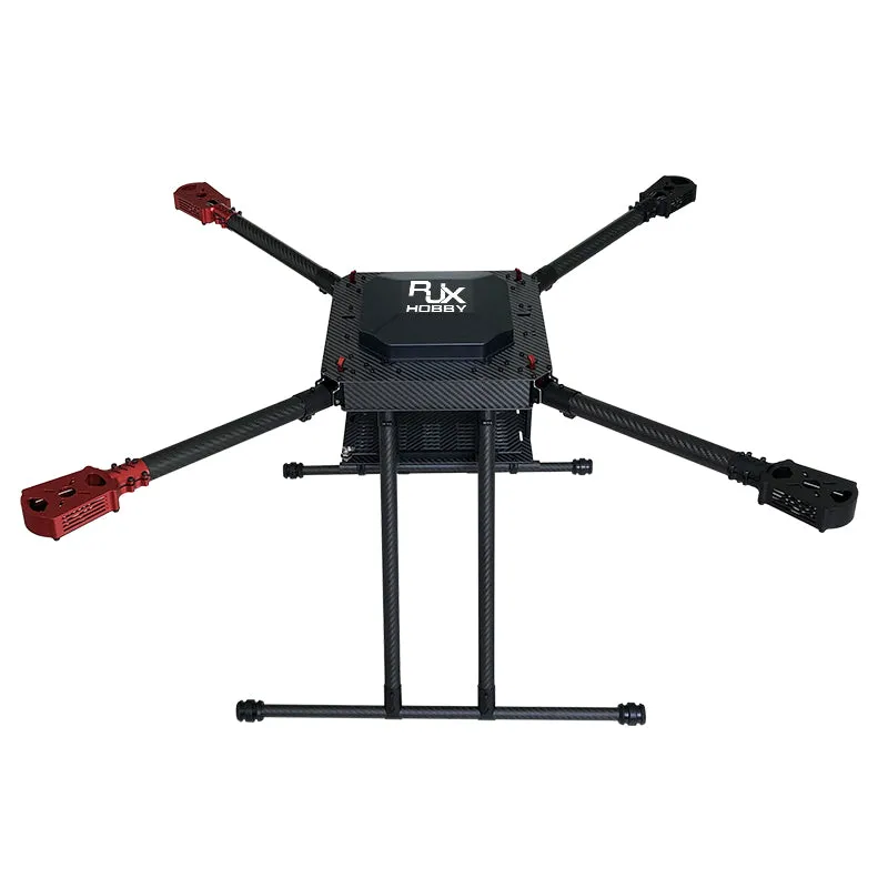 Quadro de drone de 4 eixos RJX 900mm - Quadro de quadricóptero dobrável de guarda-chuva de fibra de carbono com montagens...