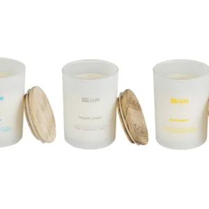 Set 3 Scented Candles SIMPLICITY Soy Wax Fruity Notes Fresco Notes