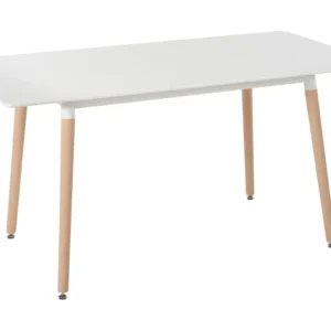 Extending Dining Table 120/150 x 80 cm Neve Light Wood MIRABEL