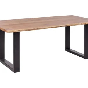 Mesa de jantar 200 x 95 cm em madeira HEBY com Garantia do Fabricante
