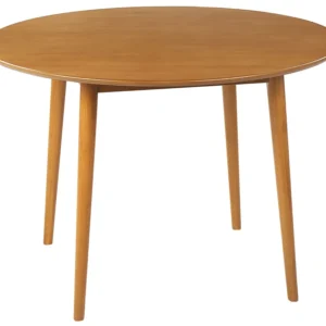 Premium de Luxo Mesa de jantar castanha clara ⌀ 110 cm RADAN