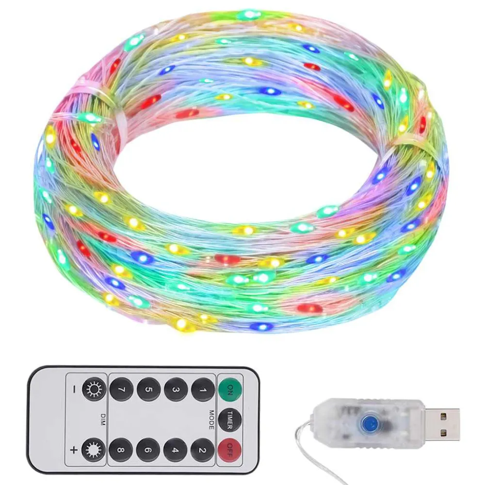 Premium Decorativa Cordão de luzes com 150 LED 15 m multicor
