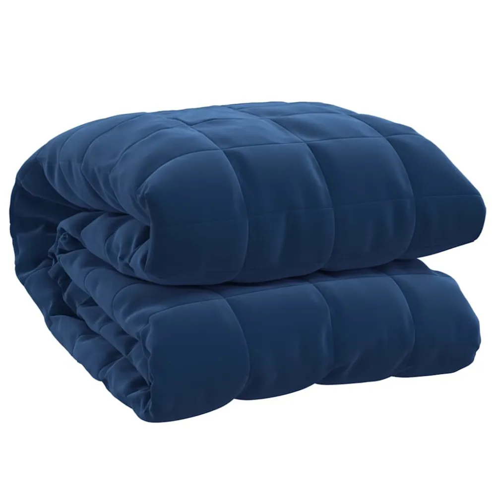 Manta pesada 5 kg 120x180 cm tecido azul