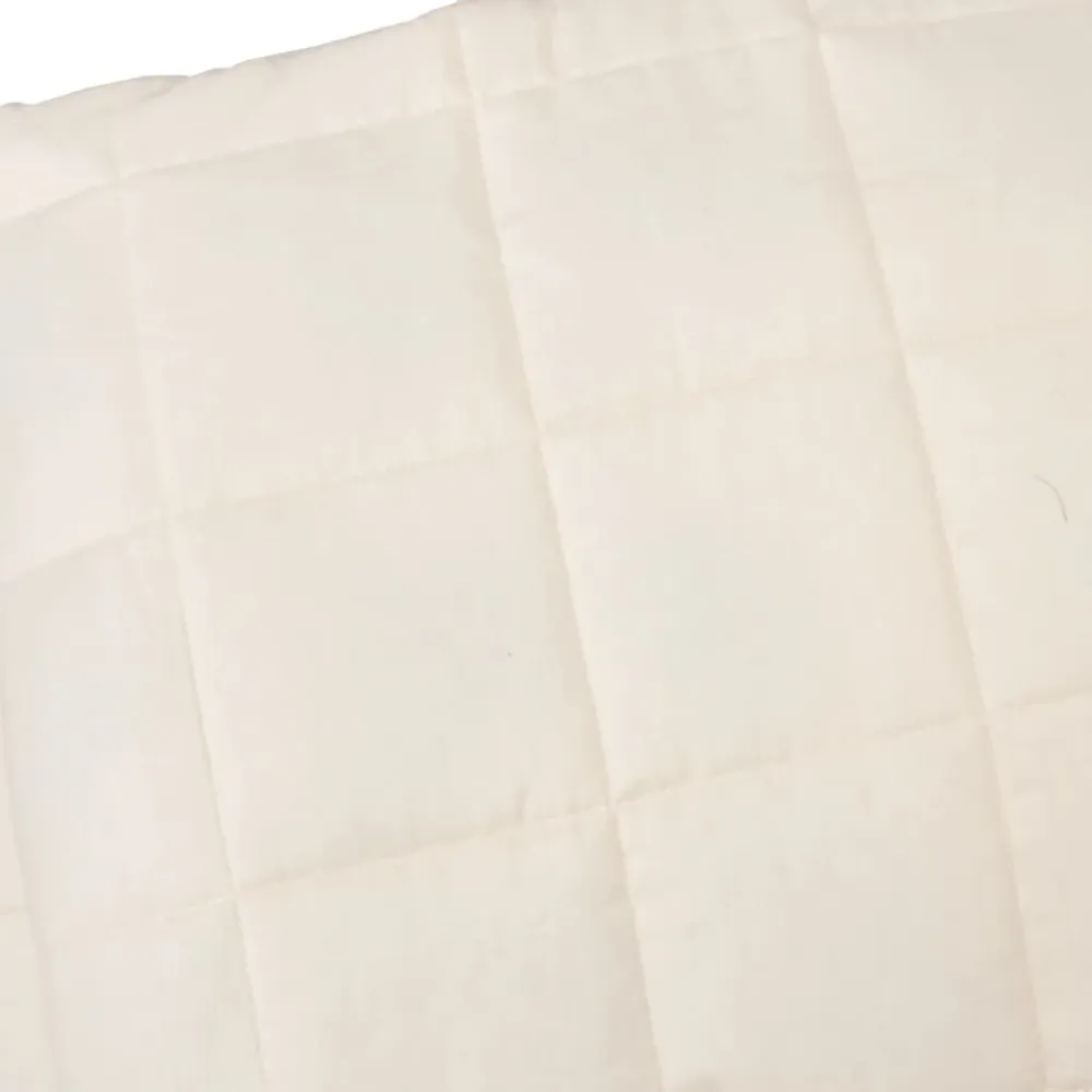 Manta pesada 10 kg 135x200 cm tecido creme-claro