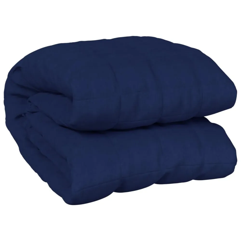 Manta pesada 15 kg 220x230 cm tecido azul