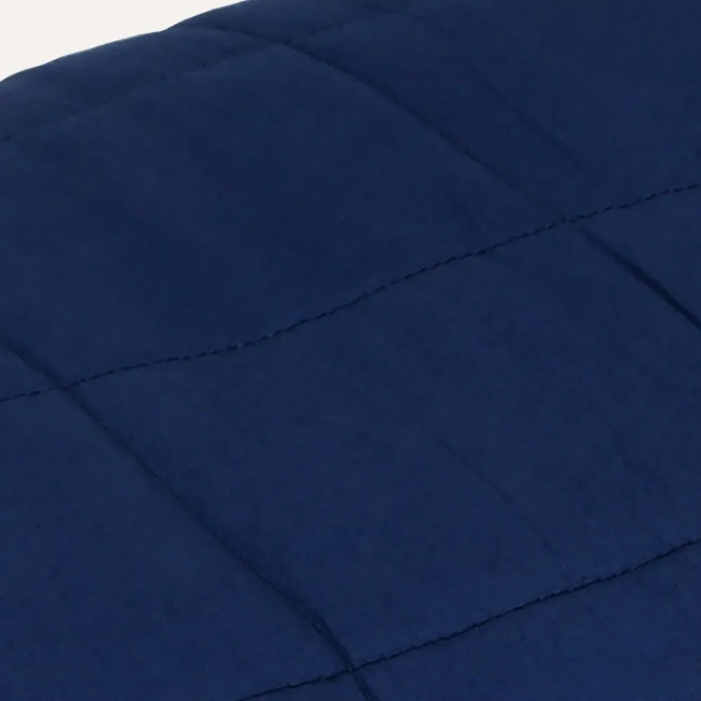 Manta pesada 15 kg 220x230 cm tecido azul