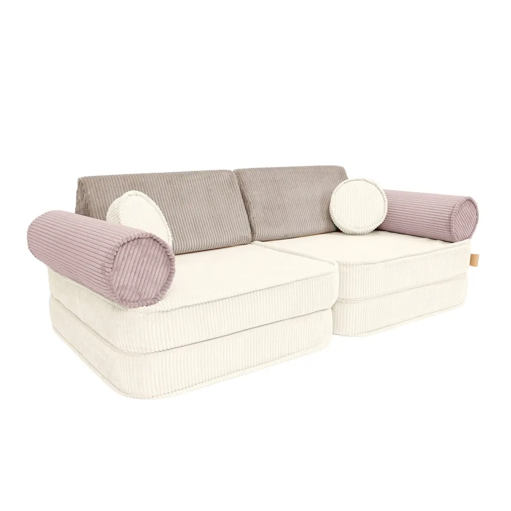 Sofá Modular Infantil – 8 Elementos | Aesthetic Latte Macchiato