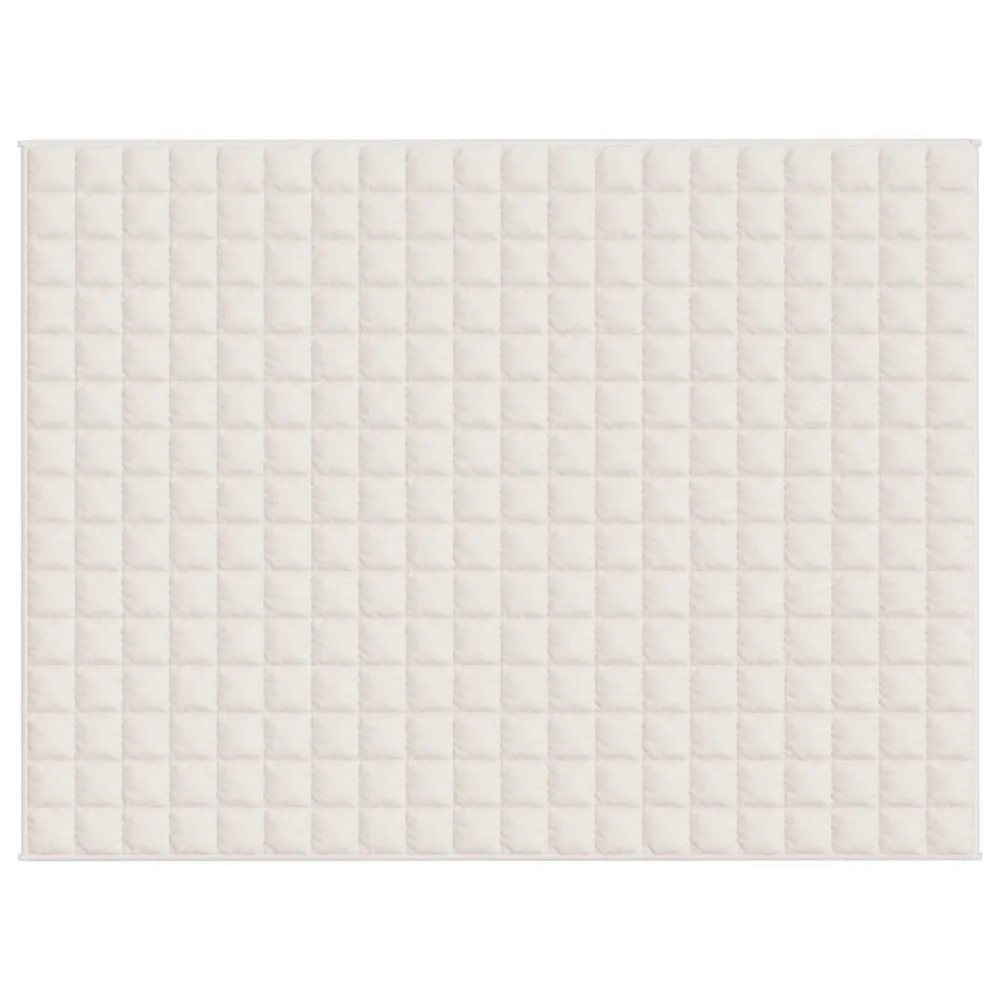 Manta pesada 7 kg 150x200 cm tecido creme-claro para Viagens