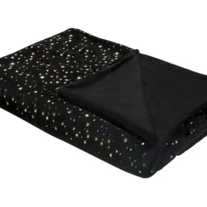 Manta de Sofá Manta ALAZEYA 130 x 180 cm Preto