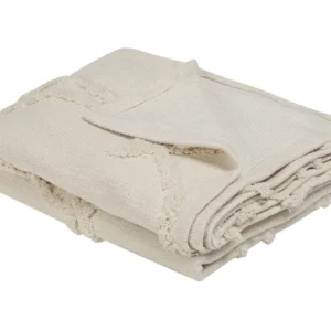 Premium Algodão Egípcio Manta ACACIA Algodão 125 x 150 cm Creme