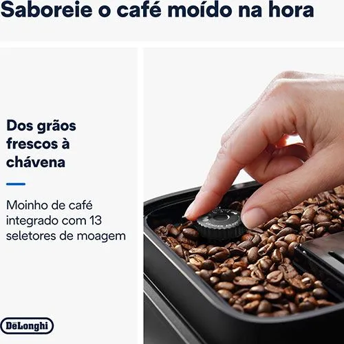 Máquina de Café Expresso Automática Delonghi Magnifica Evo Cappuccino ECAM290.61.B - Preto - Outlet - Grade B