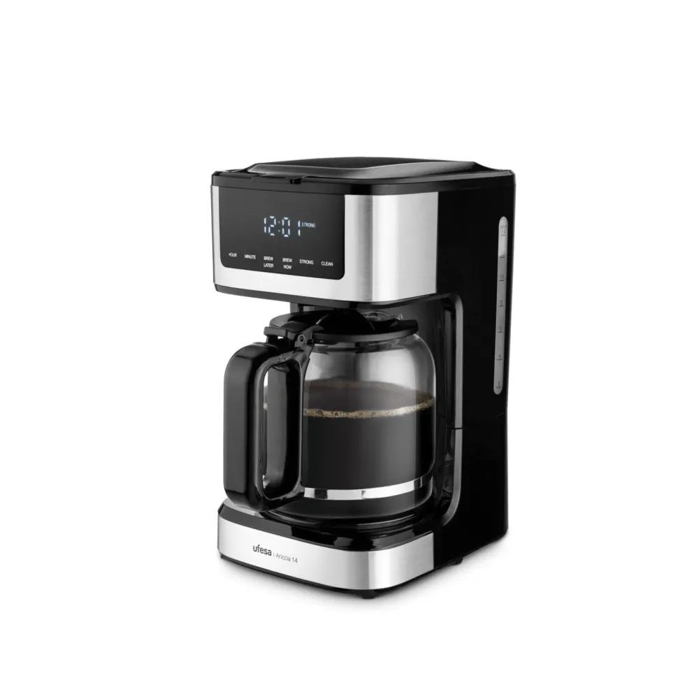Máquina Café Expresso UFESA Ariccia 14 | 12 chávenas, 680W, Inox