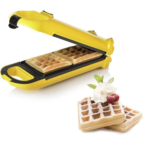 Máquina de Waffles Princess 132406 - Amarelo com Garantia de 2 Anos
