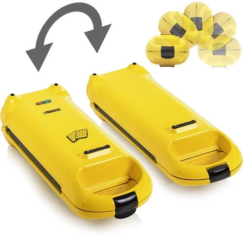 Máquina de Waffles Princess 132406 - Amarelo com Garantia de 2 Anos