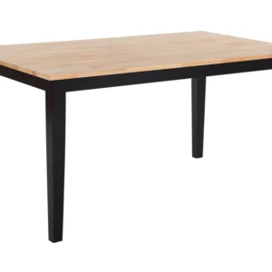 Wooden Dining Table 150 x 90 cm Black GEORGIA