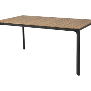 Estosa - Mesa de exterior em alumínio e polywood 160x90cm Enna cinza PRIVATE GARDEN