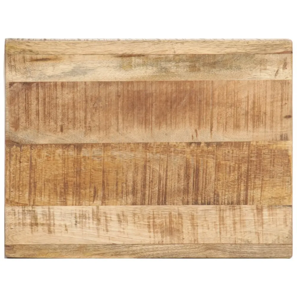 Mesa de apoio 40x30x50 cm madeira de mangueira áspera maciç com 4 Cadeiras