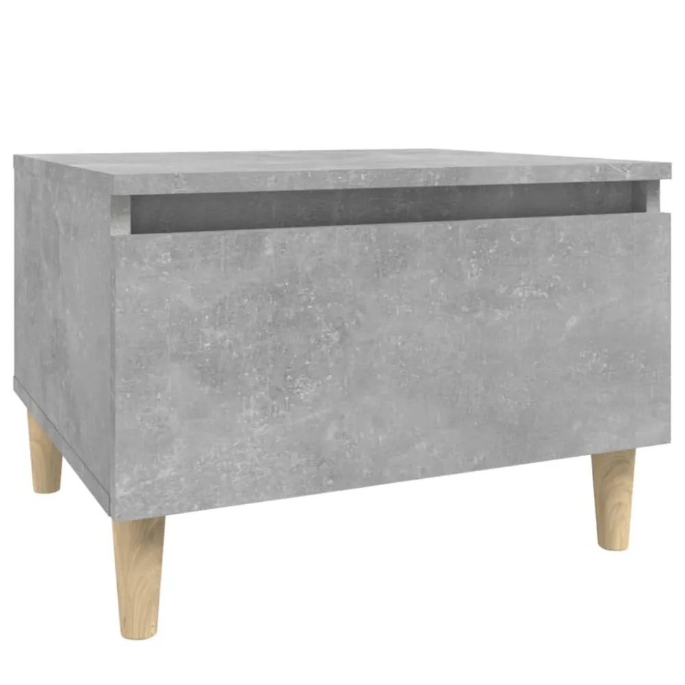 Mesa de apoio 50x46x35 cm derivados de madeira cinzento-cimento em Madeira de Eucalipto