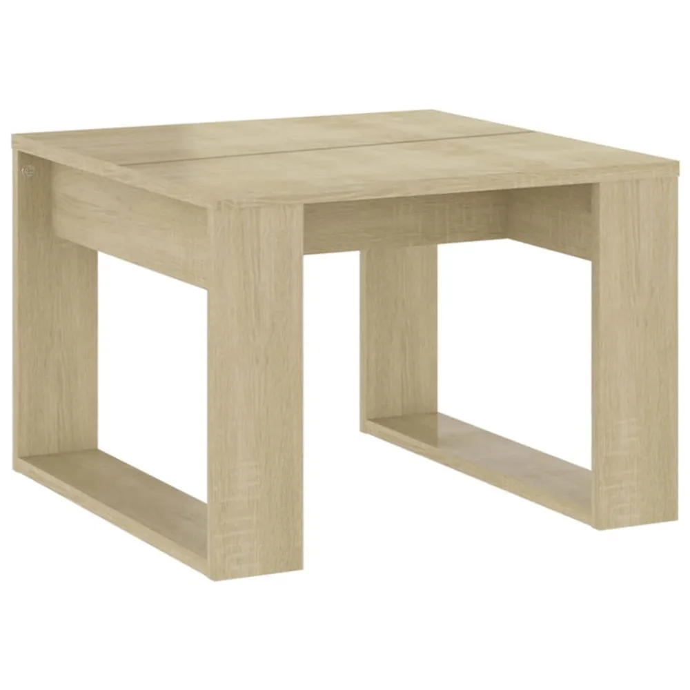 Mesa de apoio 50x50x35 cm derivados de madeira carvalho sonoma com 4 Cadeiras