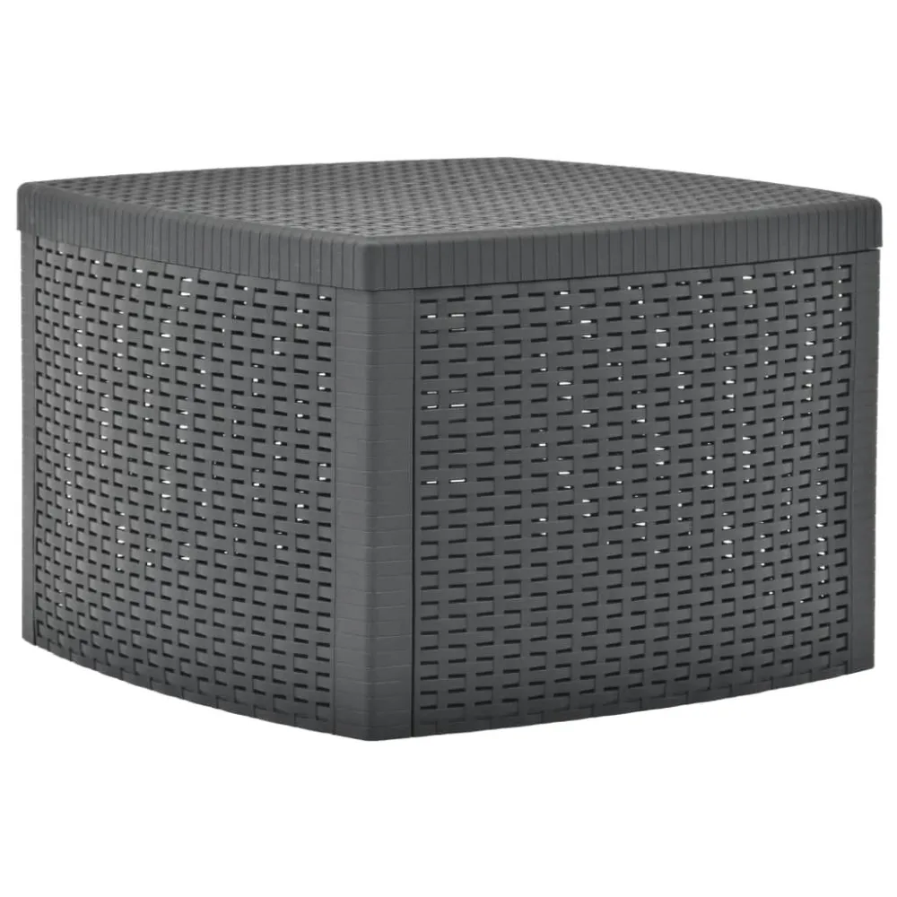 Mesa de Centro para Mesa de apoio 54x54x36,5 cm plástico antracite