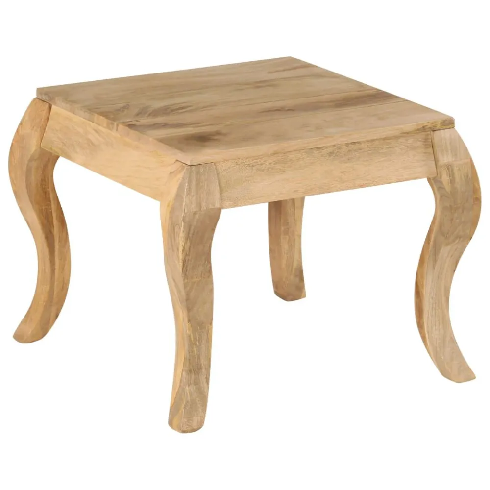 Mesa Dobrável para Mesa de apoio 45x45x40 cm madeira de mangueira maciç