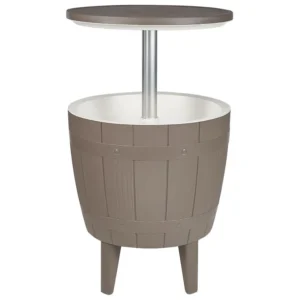 Mesa de Ferro Fundido Mesa de apoio geleira taupe ⌀ 48 cm SILG
