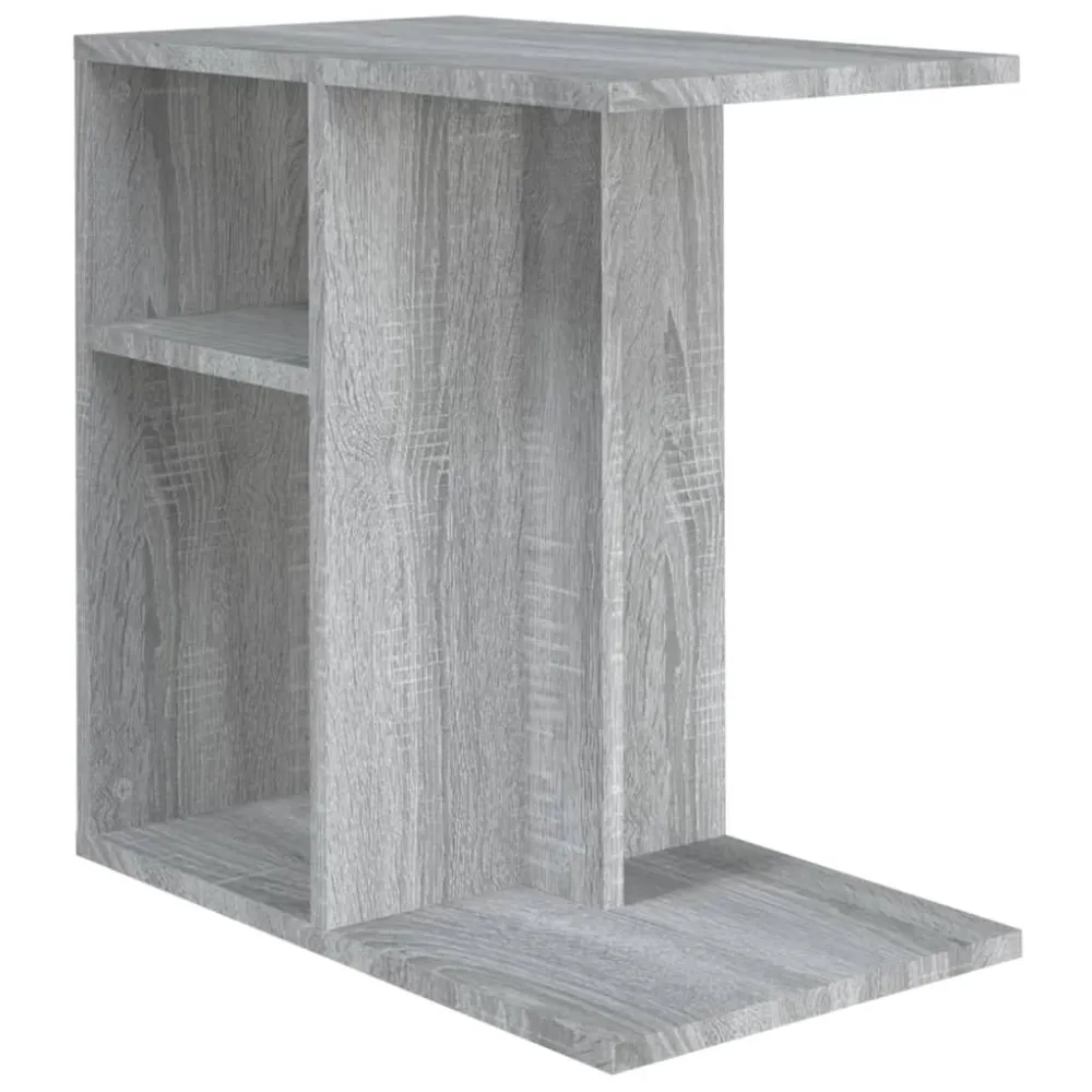 Mesa de Jardim Mesa de apoio 50x30x50 cm derivados de madeira cinzento sonoma