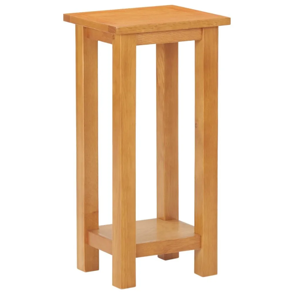 Mesa de Jardim Robusta Mesa de apoio 27x24x55 cm madeira de carvalho maciç