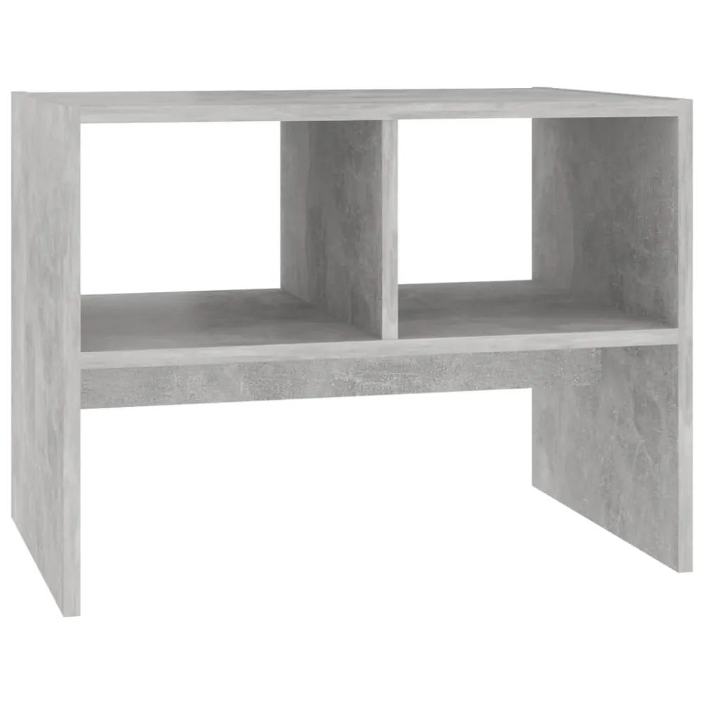 Mesa de Jardim Robusta Mesa de apoio 60x40x45 cm derivados de madeira cinzento cimento