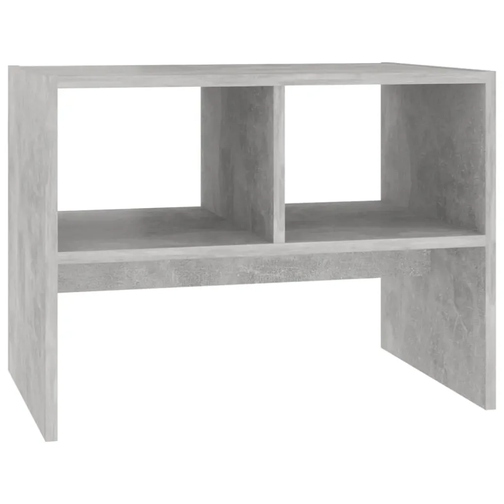 Mesa de Jardim Robusta Mesa de apoio 60x40x45 cm derivados de madeira cinzento cimento