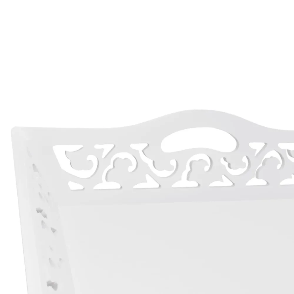 Mesa lateral com tabuleiro branco | Resistente às Intempéries