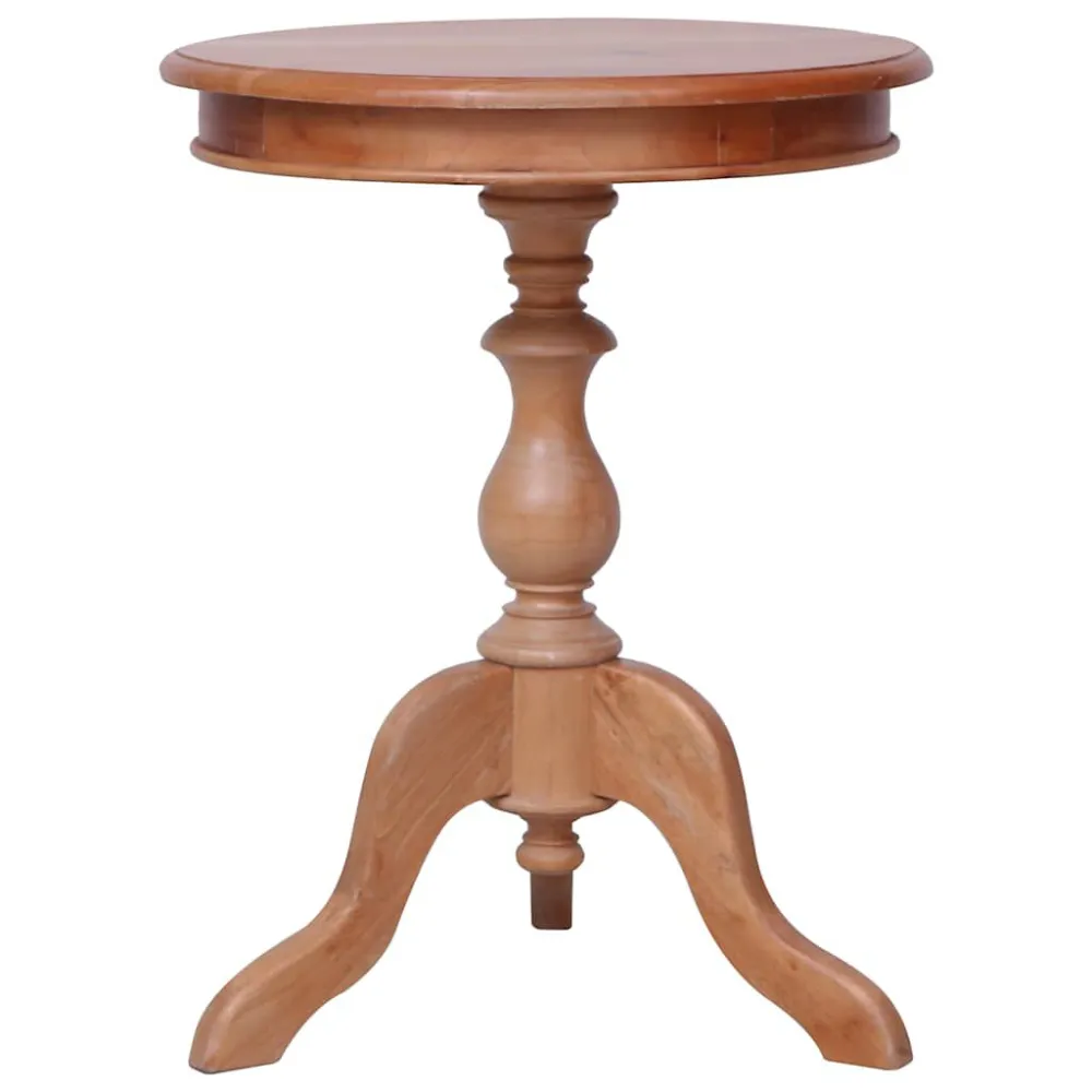 Premium para Exterior Mesa de apoio 50x50x65 cm madeira de mogno maciç cor orgânico