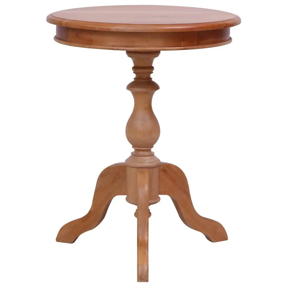 Premium para Exterior Mesa de apoio 50x50x65 cm madeira de mogno maciç cor orgânico
