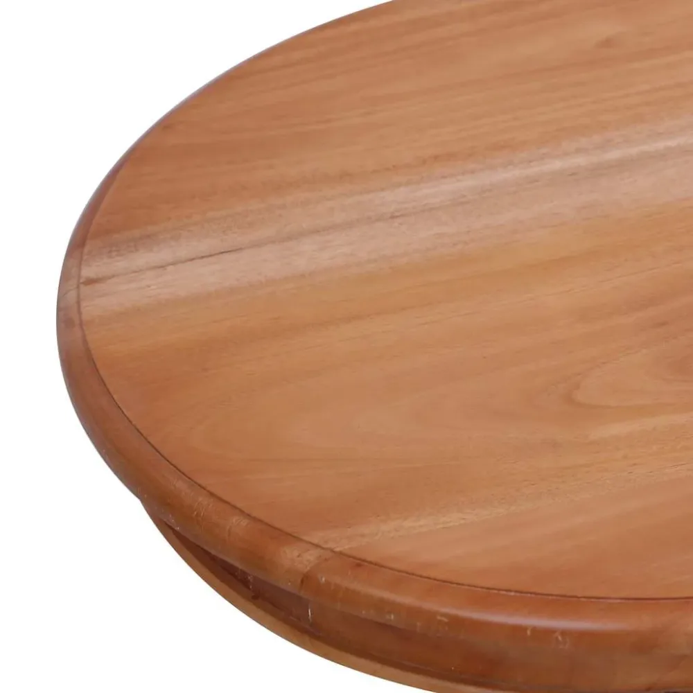 Premium para Exterior Mesa de apoio 50x50x65 cm madeira de mogno maciç cor orgânico