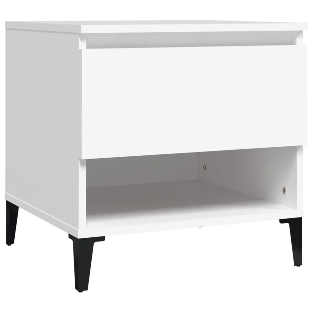 Resistente às Intempéries Mesa de apoio 50x46x50 derivados de madeira branco